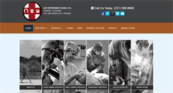 Desktop Screenshot of leevetclinic.com